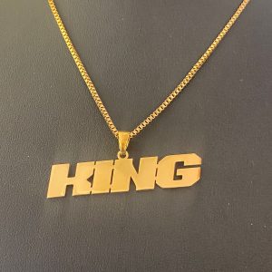 chaine + pendentif personnalisé en acier inoxydable